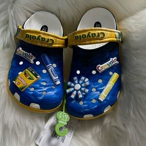 Crayola Crocs J4 kids Unique rare find limited edition